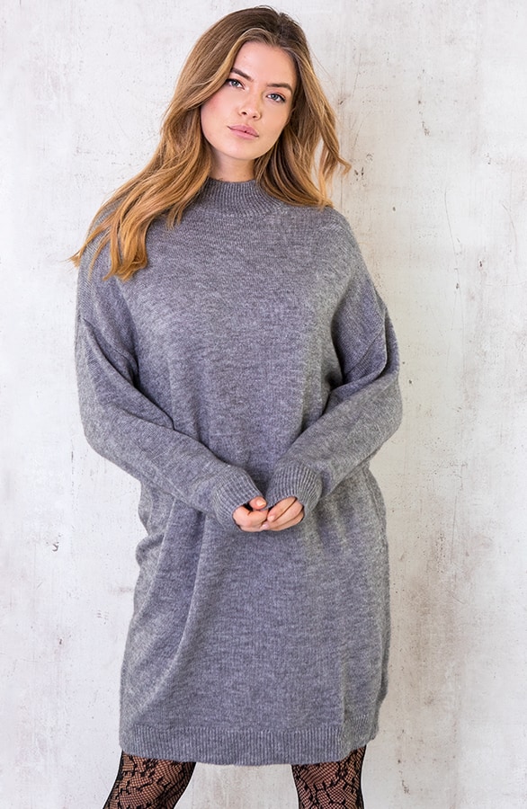 Gebreide Tuniek Dames Antraciet – shoparchief