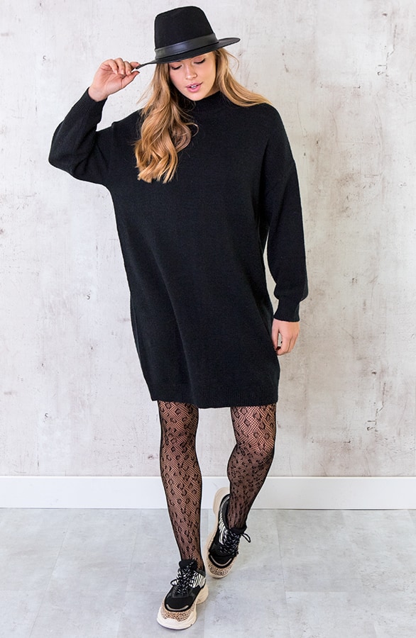 Gebreide Tuniek Dames Zwart – shoparchief, foto 7