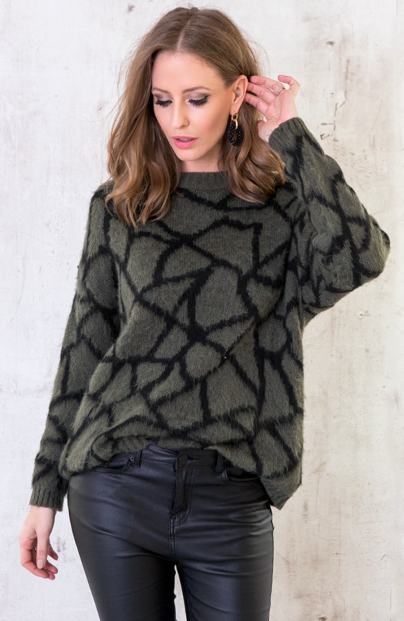 Giraffe Trui Legergroen – shoparchief, foto 3