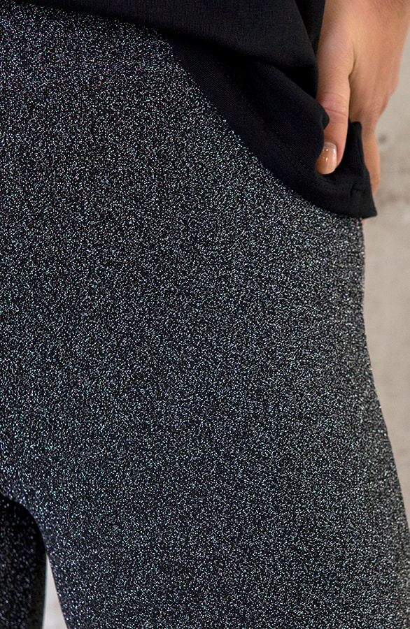 Flared Broek Lurex Zilver – shoparchief, foto 5