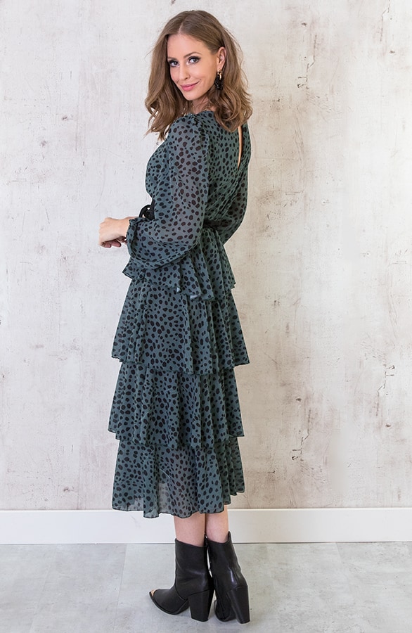 Maxi Laagjes Jurk Cheetah Army – shoparchief, foto 2