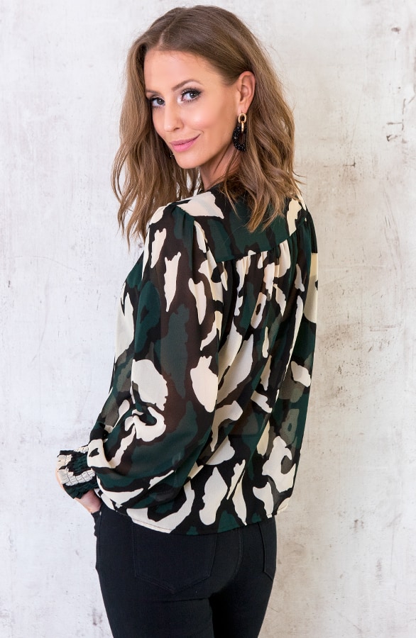 Military Blouse Smaragdgroen – shoparchief, foto 4