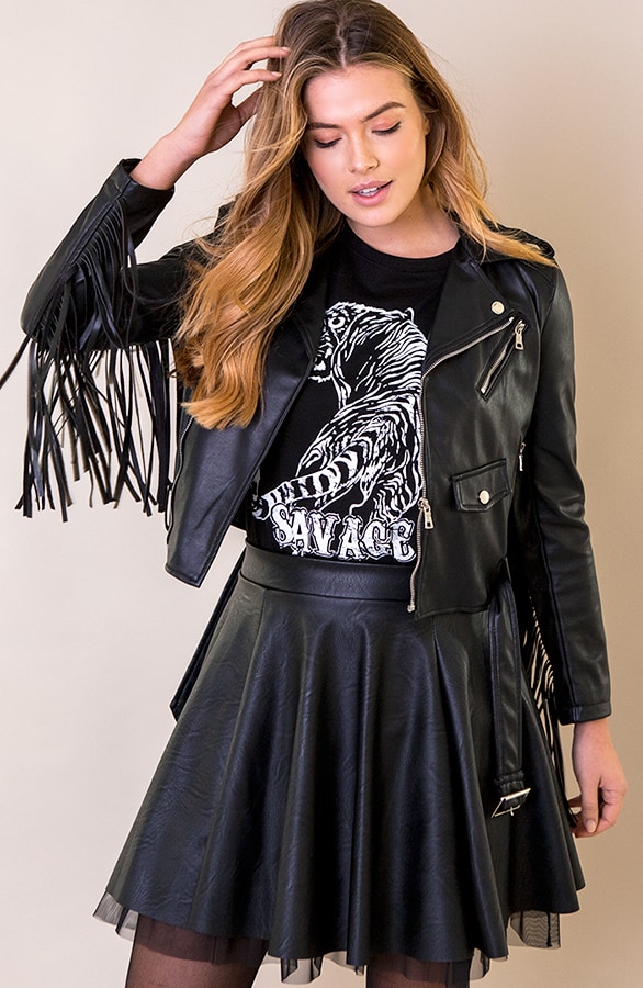 Savage Top Oversized Fit Zwart – shoparchief