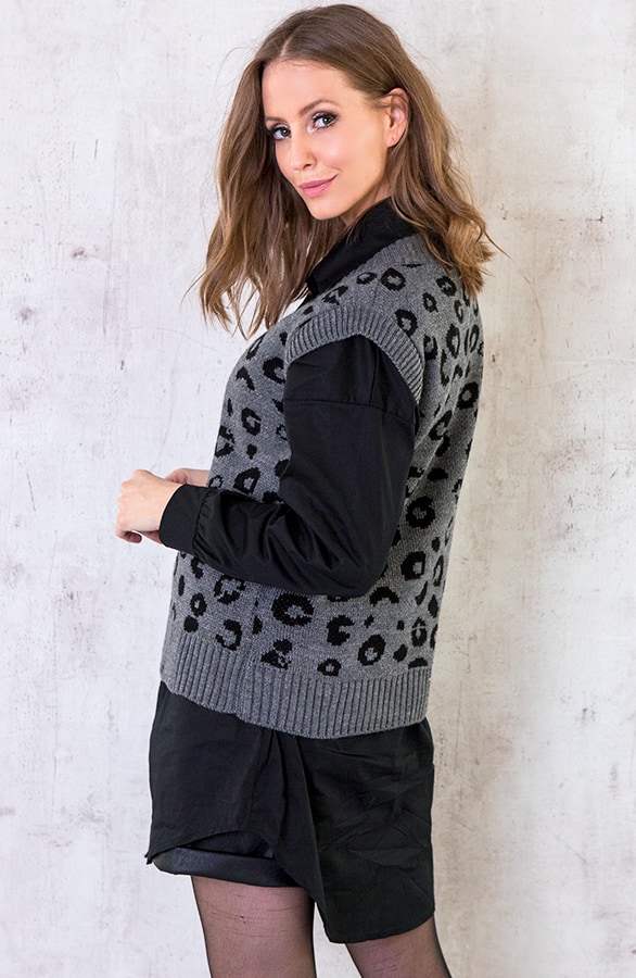 Spencer Leopard Grijs – shoparchief, foto 5