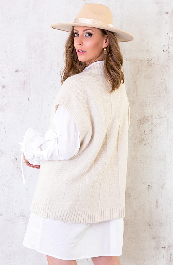 Spencer Met Kabel Beige – shoparchief, foto 4