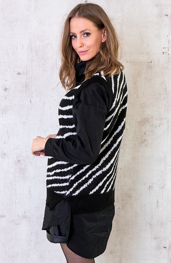 Spencer Zebraprint Zwart Wit – shoparchief, foto 2