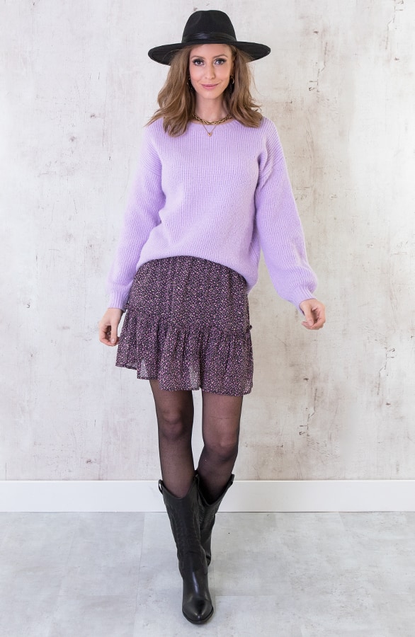 Trui Gebreid Dames Lila – shoparchief, foto 5