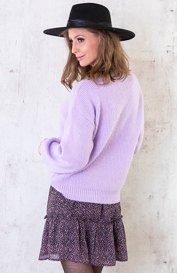 Trui Gebreid Dames Lila – shoparchief, foto 2