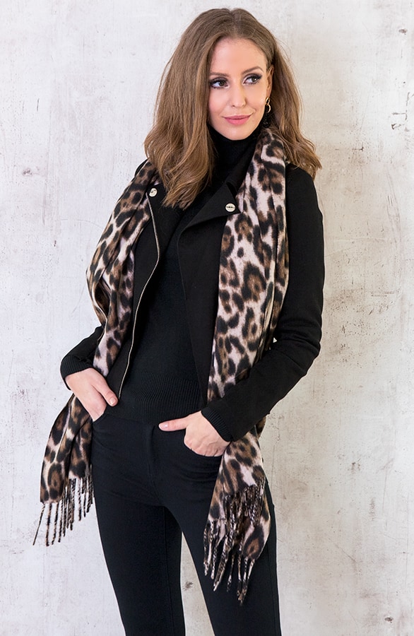 Ultra Soft Leoparden Schal Beige, Shoparchiv