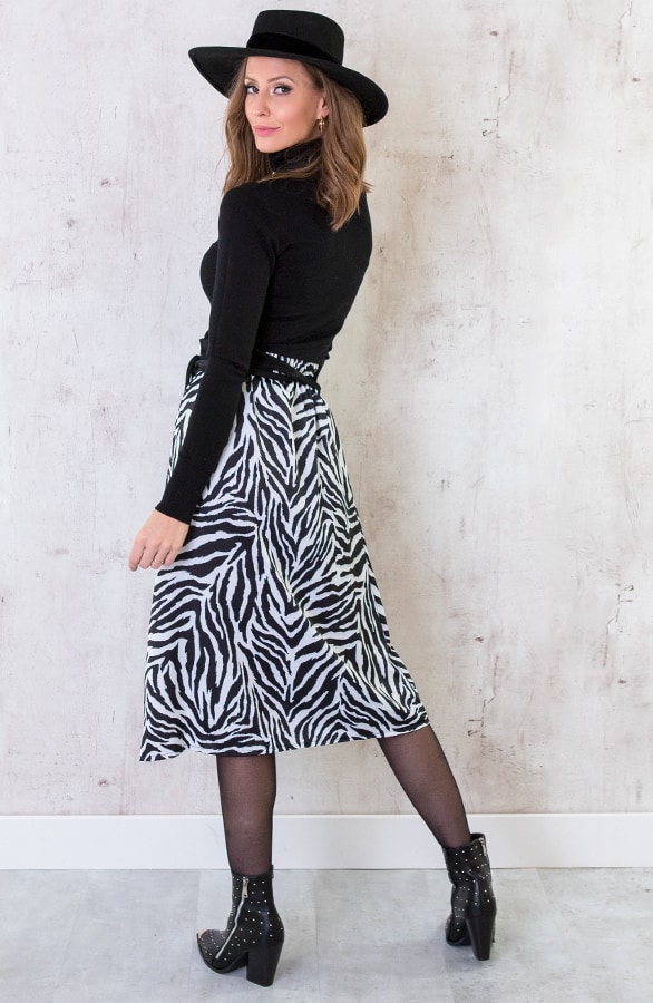 Zebra Satin Rok – shoparchief, foto 3