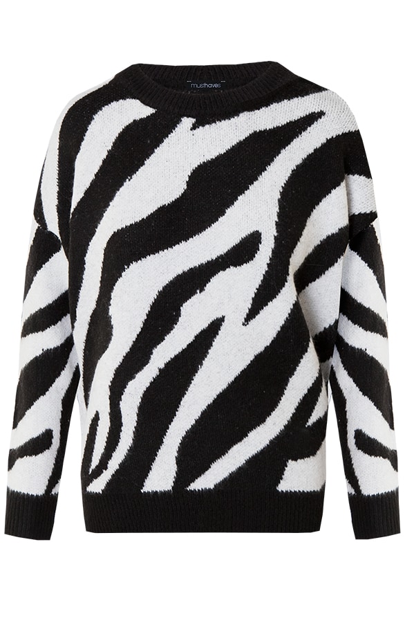 Zebra Trui Zwart Wit – shoparchief, foto 7