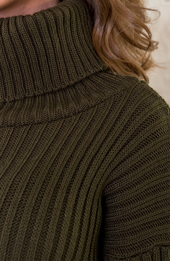 Coljurk Gebreid Lang Army – shoparchief, foto 5