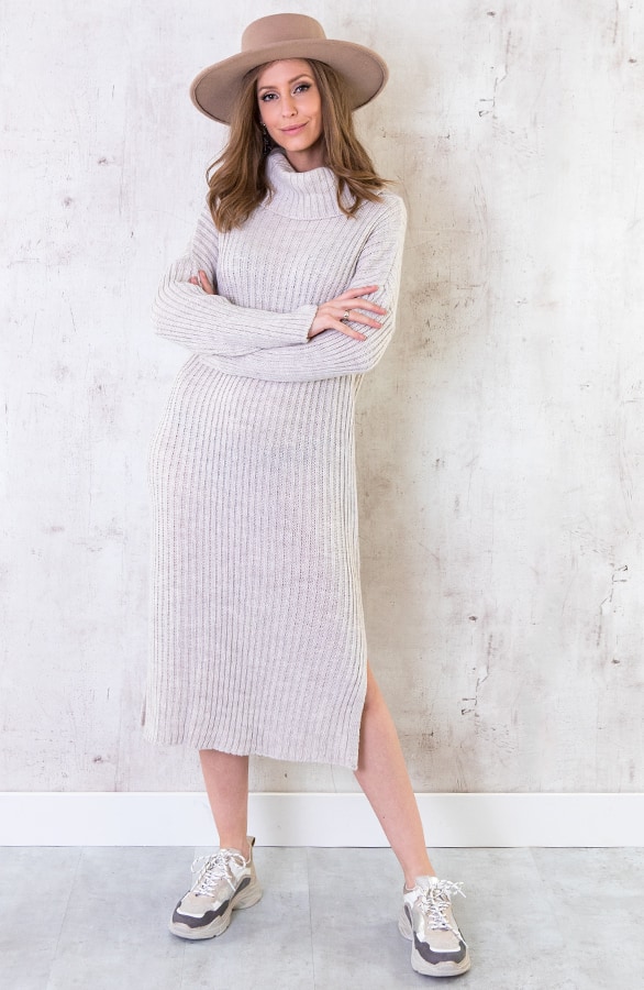 Coljurk Gebreid Lang Beige – shoparchief, foto 6