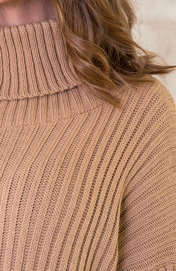 Coljurk Gebreid Lang Camel – shoparchief, foto 5