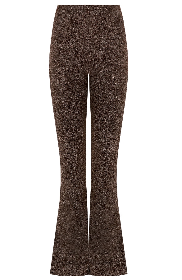 Flared Broek Lurex Brons – shoparchief, foto 6