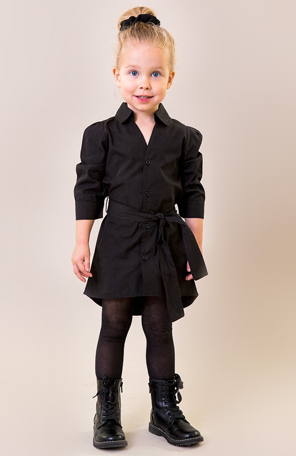 Katoenen Blouse Kids Zwart – shoparchief
