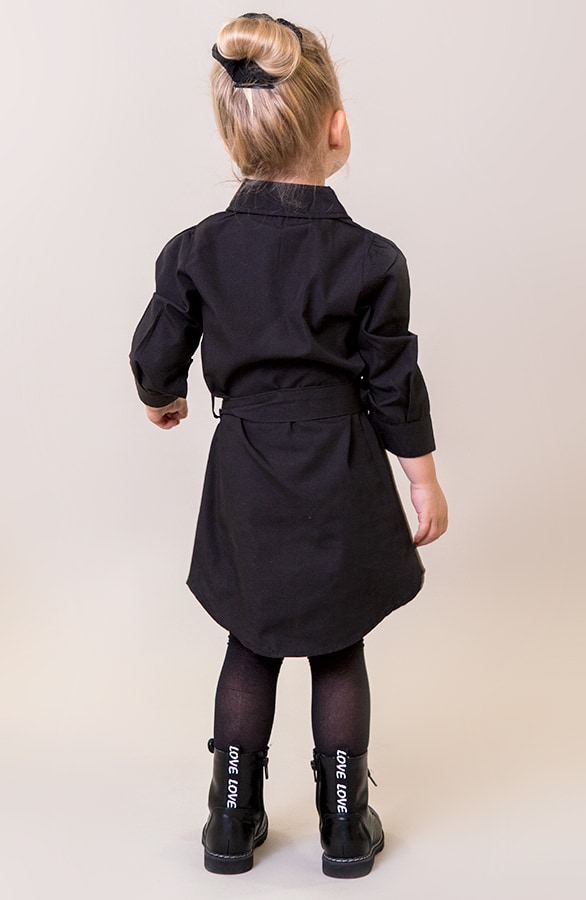 Katoenen Blouse Kids Zwart – shoparchief, foto 2