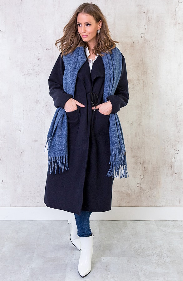 Luxe Cashmere Sjaal Blauw – shoparchief