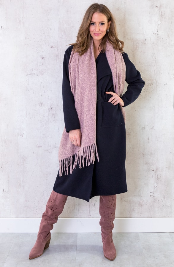 Luxe Cashmere Sjaal Roze – shoparchief, foto 3
