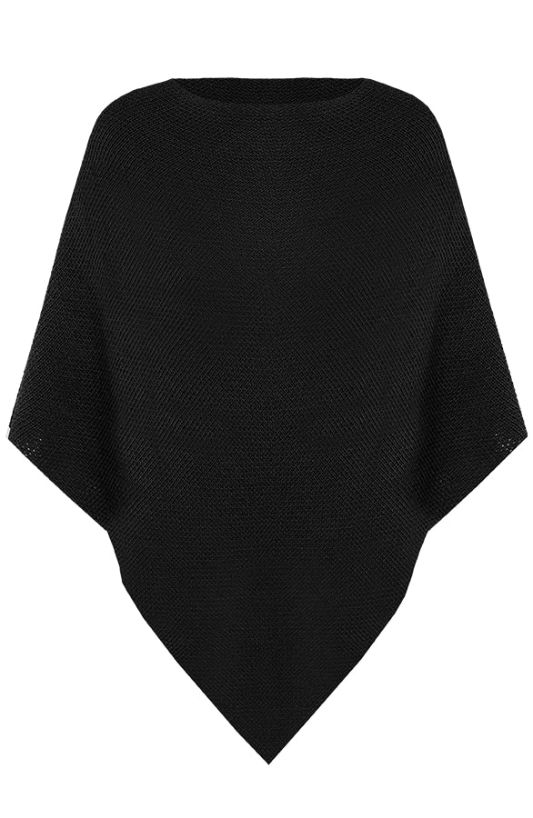 Poncho Gebreid Zwart – shoparchief, foto 6