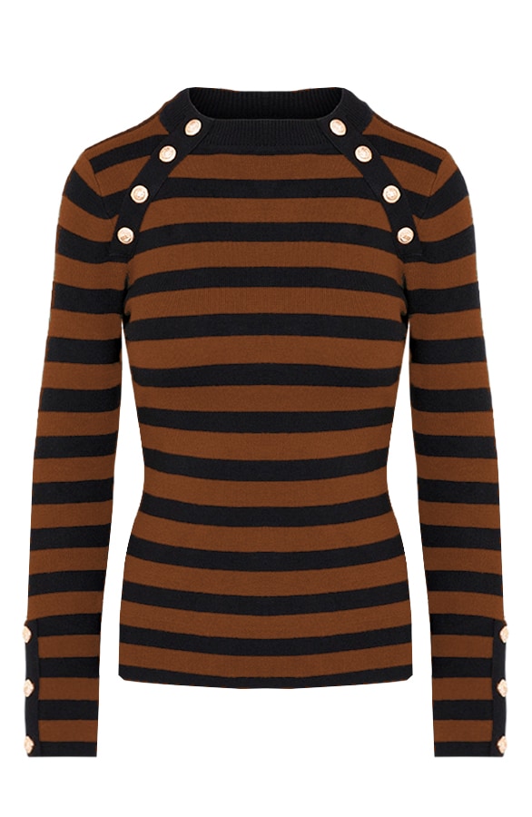 Sailor Strepen Trui Cognac – shoparchief, foto 5
