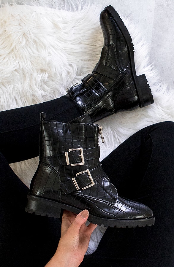 Croco Gespen Boots – shoparchief