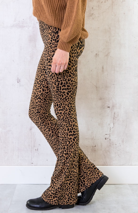 Flared Broek Panterprint – shoparchief, foto 2