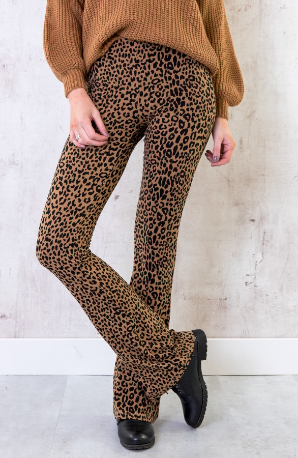Flared Broek Panterprint – shoparchief