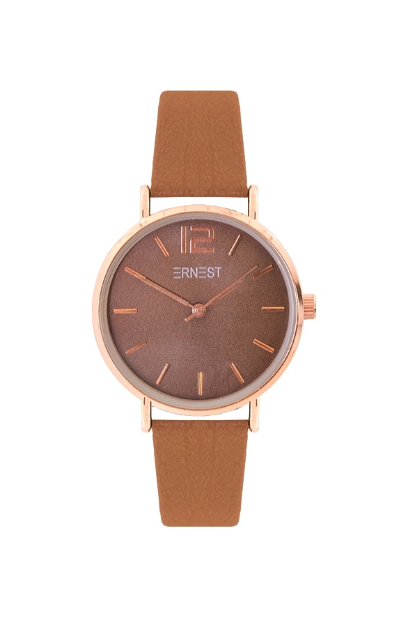 Leren Horloge Dames Cognac – shoparchief