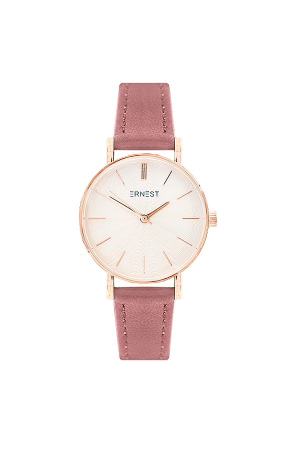 Leren Horloge Oud Roze – shoparchief