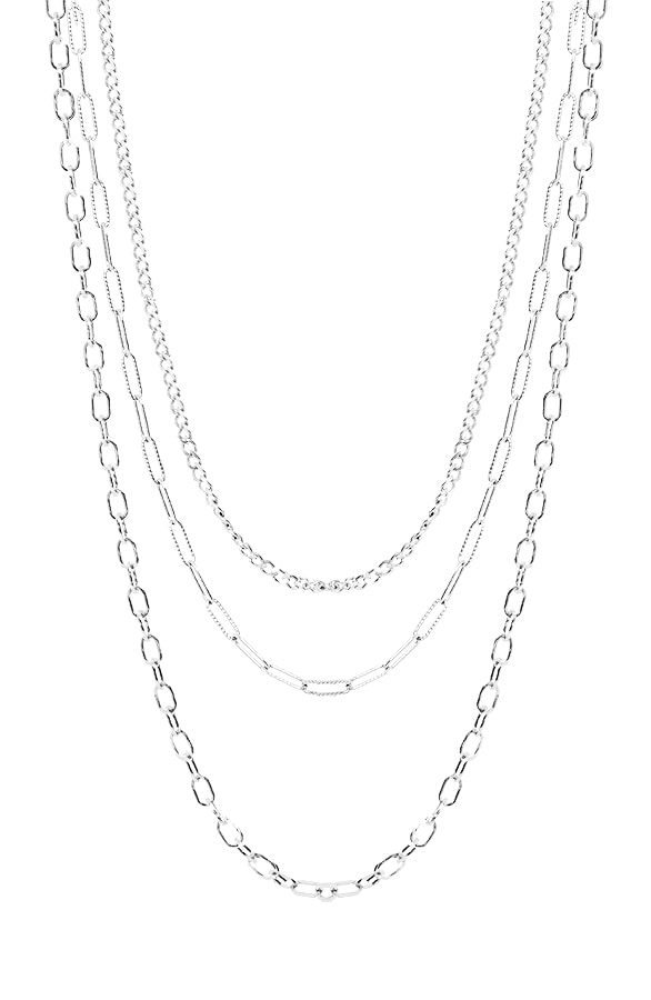 Schakel Layer Ketting Zilver – shoparchief