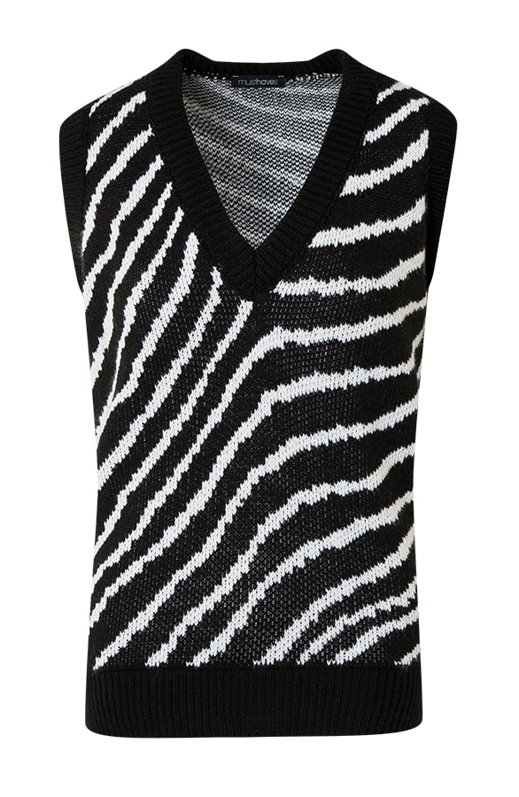 Spencer Zebraprint Zwart Wit – shoparchief