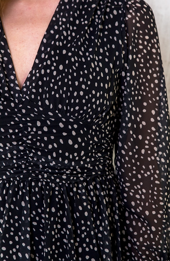 Cheetahprint Jurk Zwart Met Beige – shoparchief, foto 5
