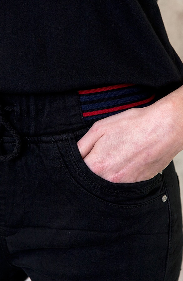 Chino Broek Jogging Zwart – shoparchief, foto 6