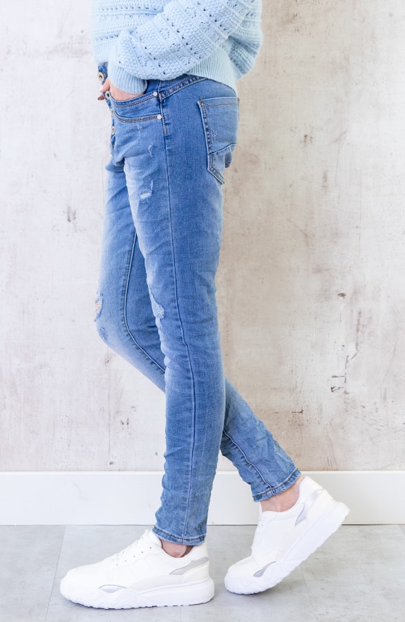 Chino Spijkerbroek Met Details – shoparchief, foto 2