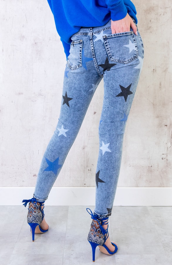 Denim Jeans Met Sterren – shoparchief, foto 4