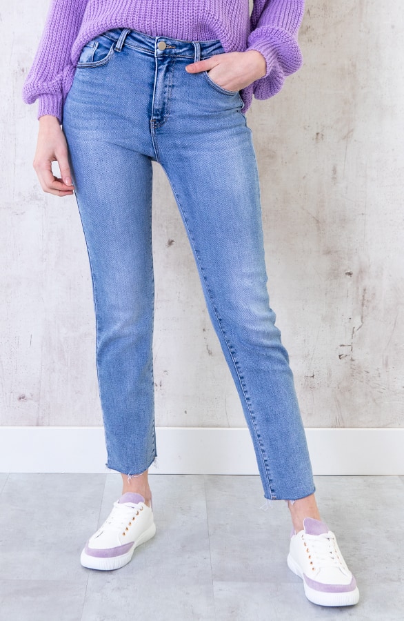 High Waist Straight Jeans, Shoparchiv