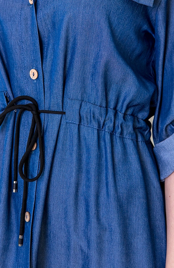 Knopen Jurk Denim – shoparchief, foto 6