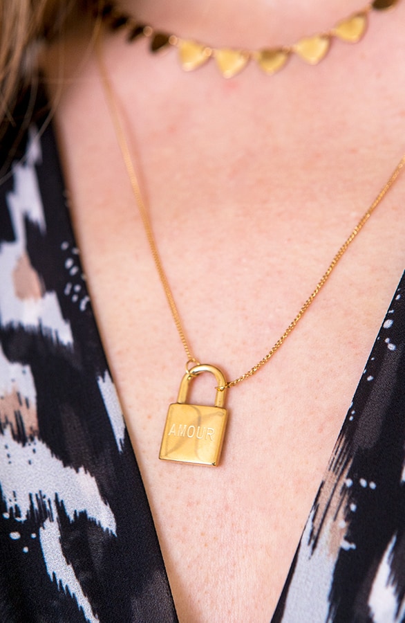 Laagjes Ketting Amour Goud – shoparchief, foto 3