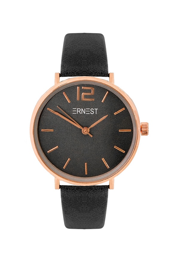 Leren Horloge Dames Zwart – shoparchief