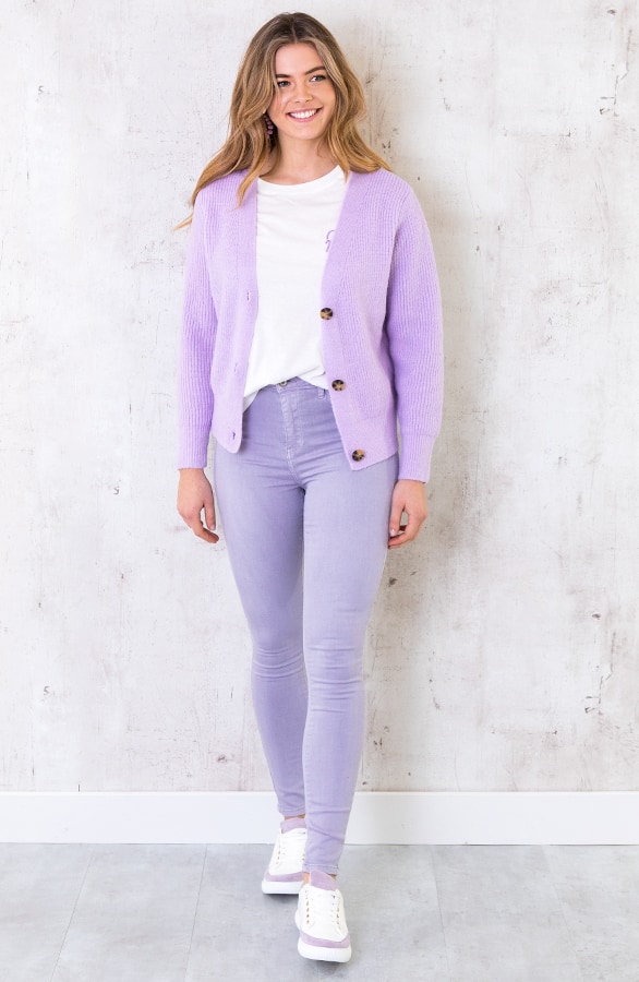 More Love Top Wit Lila – shoparchief, foto 4