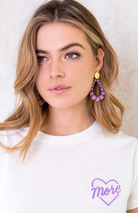 More Love Top Wit Lila – shoparchief, foto 6