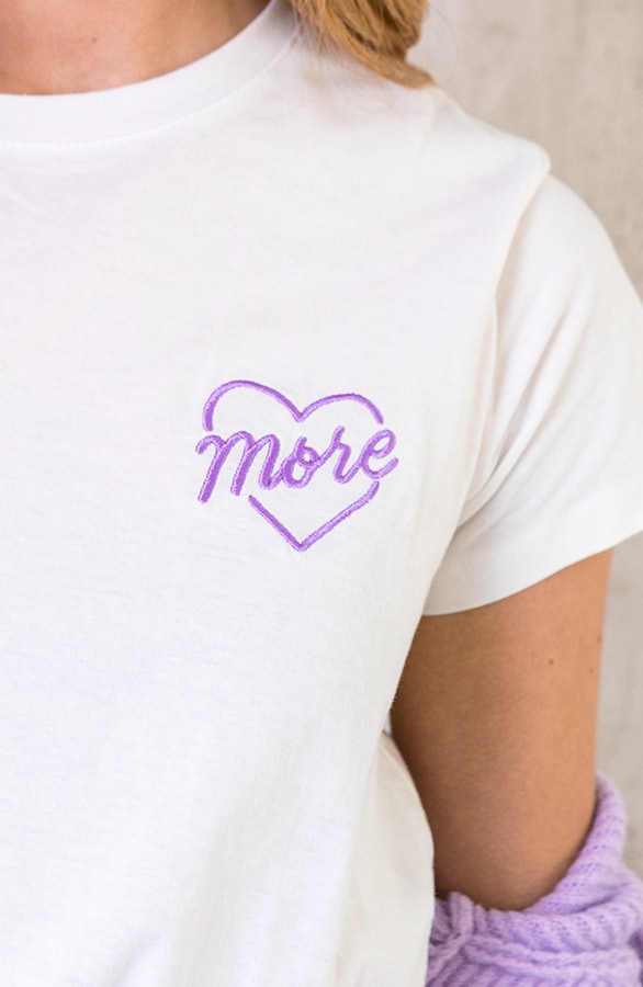 More Love Top Wit Lila – shoparchief, foto 3
