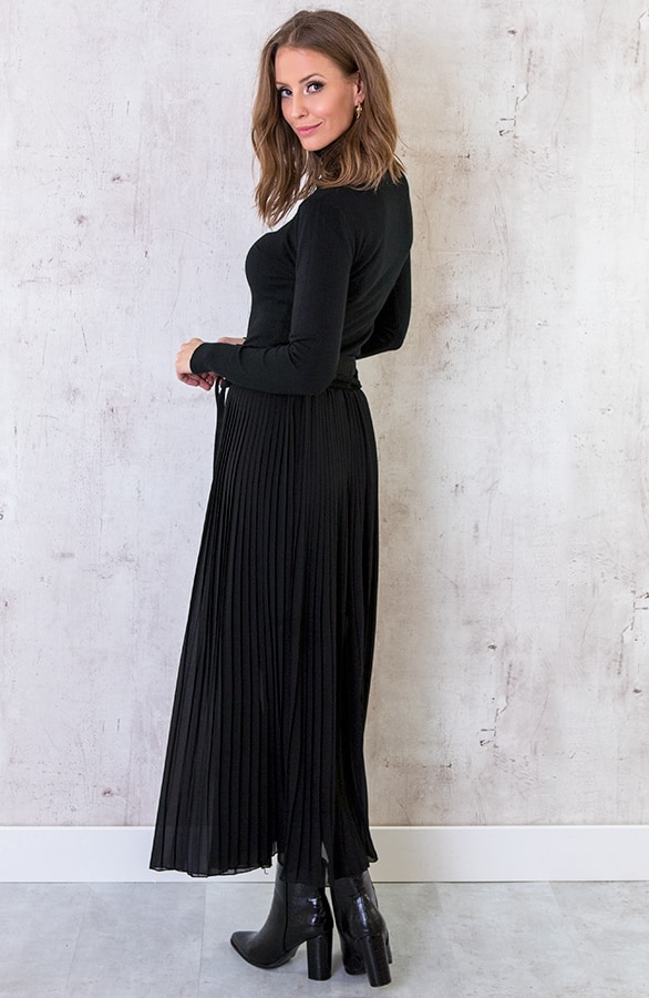 Plooirok Dames Zwart – shoparchief, foto 3