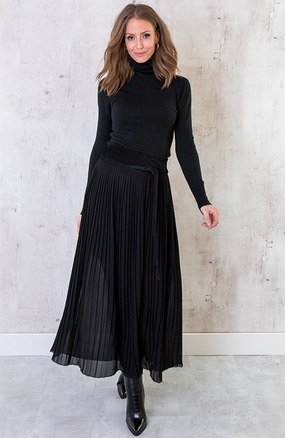Plooirok Dames Zwart – shoparchief, foto 2
