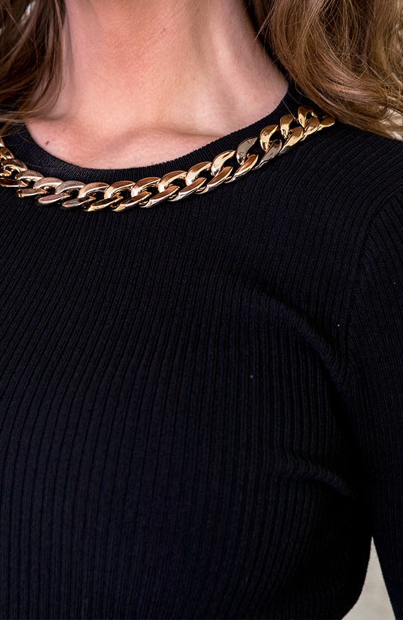 Ribtrui Met Chain Zwart – shoparchief, foto 4