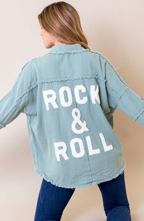 Rock N Roll Jacket Mintgroen – shoparchief, foto 5