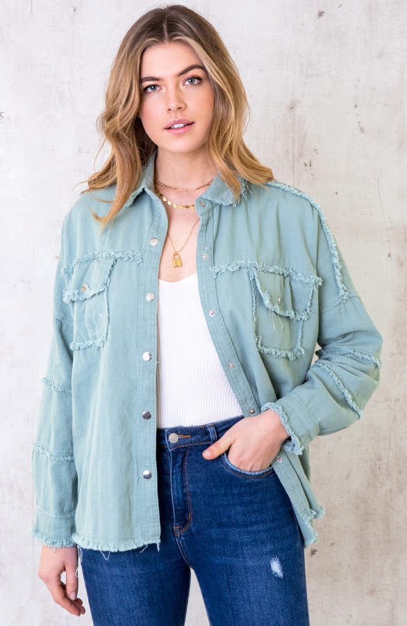 Rock N Roll Jacket Mintgroen – shoparchief, foto 2