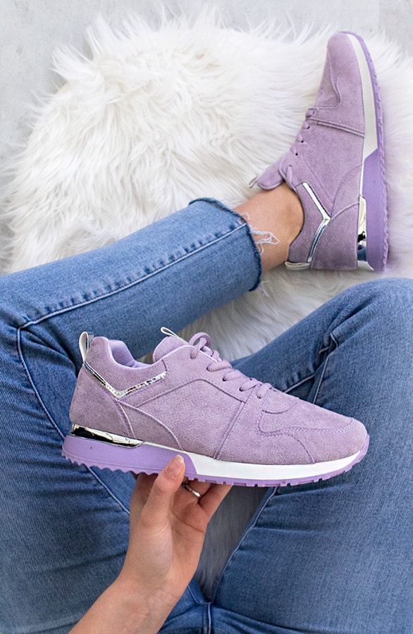 Suede Sneakers Favorite Lila – shoparchief