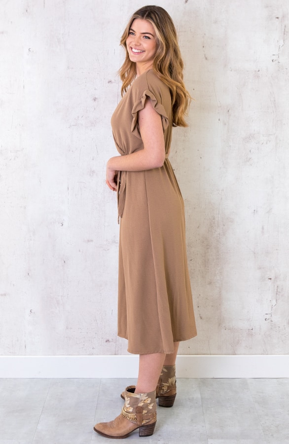 St. Tropez Kleid Midi Camel, Shoparchiv, Foto 3